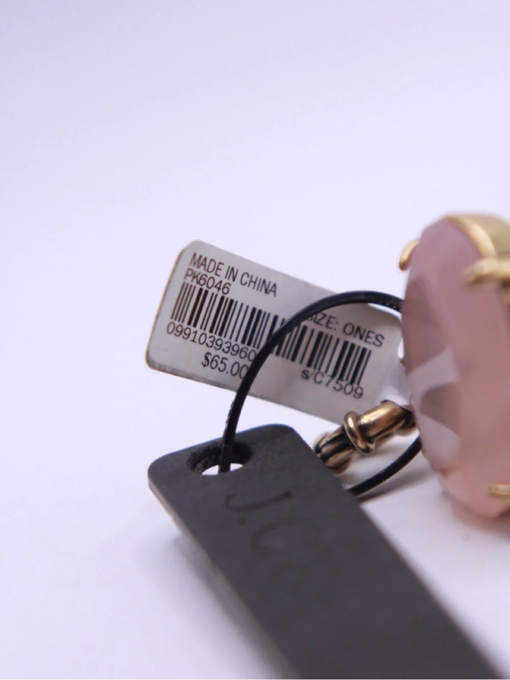 New J. Crew Gold-Tone Ice Quartz Bracelet with Soft Pink & Purple Faceted Ovals - Picture 3 of 7